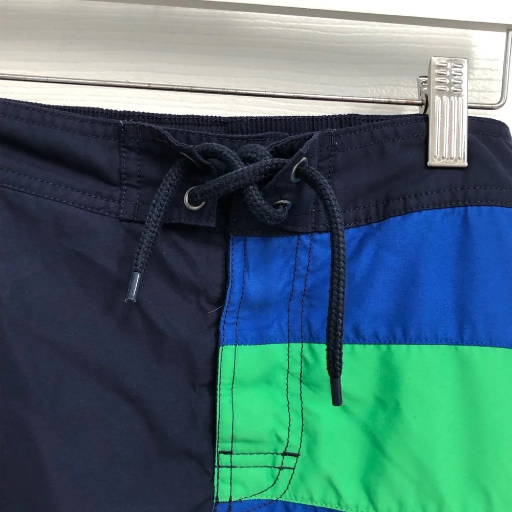 Polo Ralph Lauren Boys Size L 14 16 Colorblock Swim Trunks Bathing Suit Multi